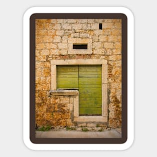 Door in Sutivan, Brac, Croatia Sticker